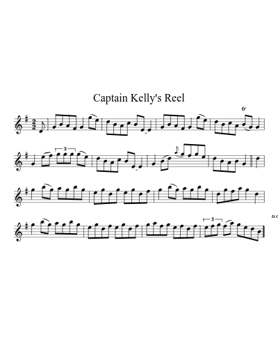 Captain Kelly's Reel (Version 2)