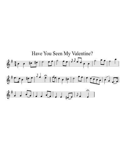 Have You Seen My Valentine?