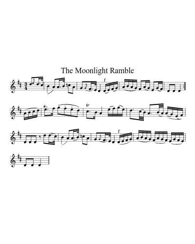 The Moonlight Ramble sheet music preview
