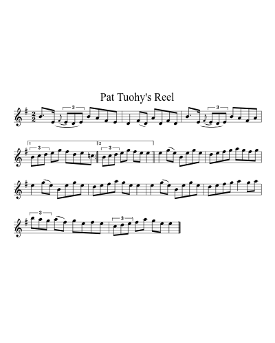 Pat Tuohy's Reel (Version 2)