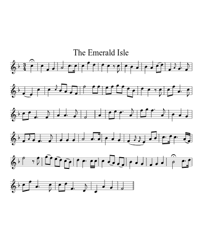 The Emerald Isle sheet music preview