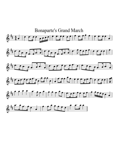 Bonaparte's Grand March preview