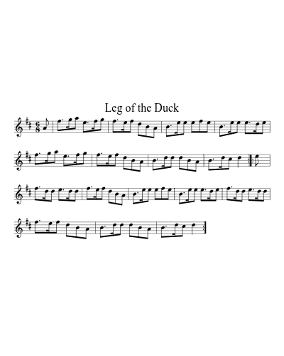 Leg of the Duck