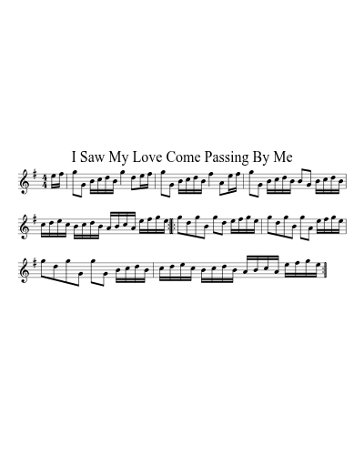 I Saw My Love Come Passing By Me preview