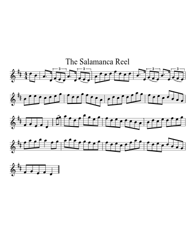 The Salamanca Reel sheet music preview