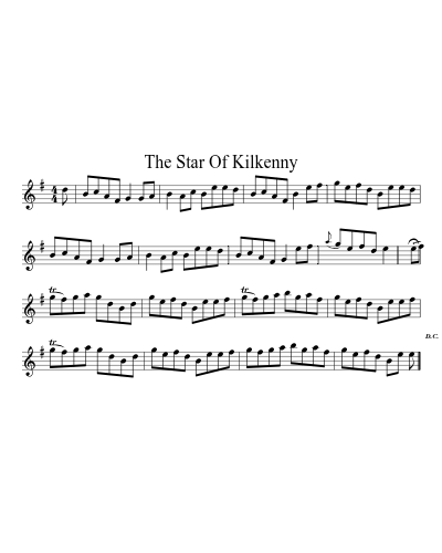 The Star of Kilkenny (Version 2)