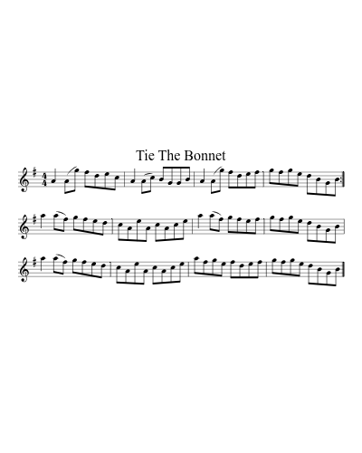 Tie the Bonnet (Version 5) preview