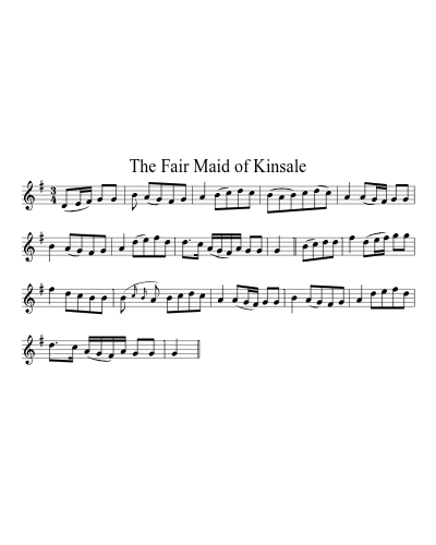 The Fair Maid of Kinsale