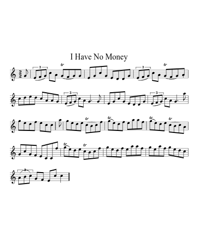 I Have No Money (Version 2)