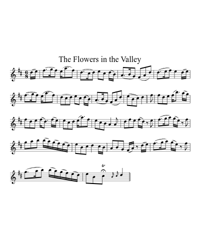 The Flowers in the Valley sheet music preview