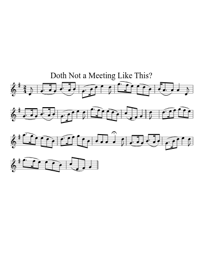 Doth Not a Meeting Like This? preview