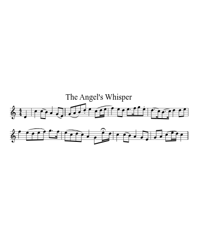 The Angel's Whisper sheet music preview