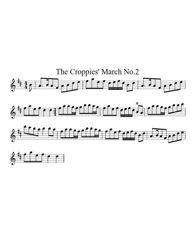 The Croppies' March No.2 sheet music preview