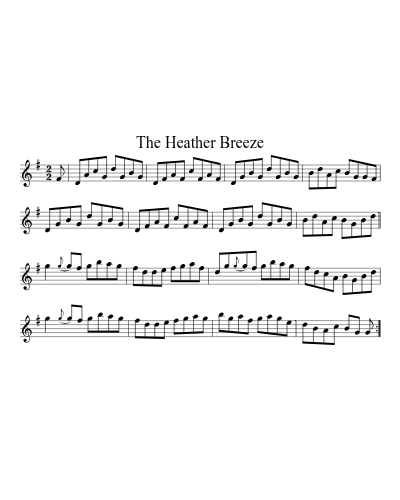 The Heather Breeze sheet music preview