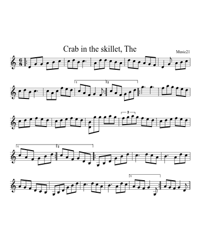 Crab in the skillet, The preview