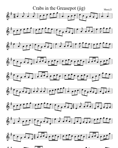 Crabs in the Greasepot (jig)