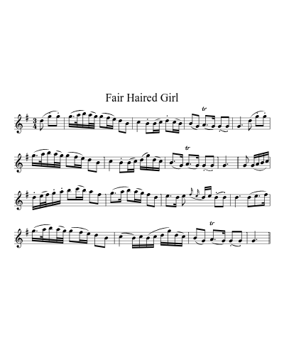 Fair Haired Girl