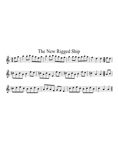 The New Rigged Ship sheet music preview