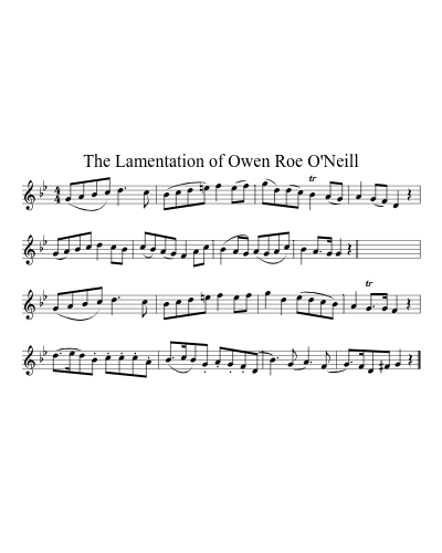 The Lamentation of Owen Roe O'Neill (Version 3)