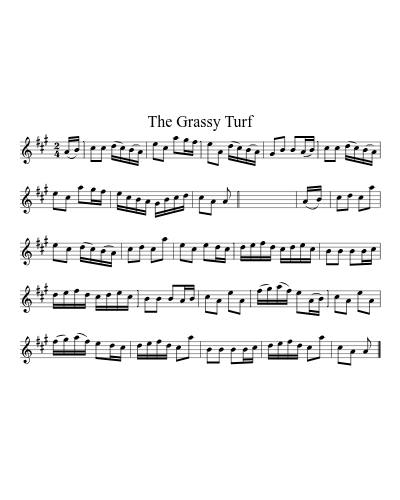The Grassy Turf (Version 2) sheet music preview