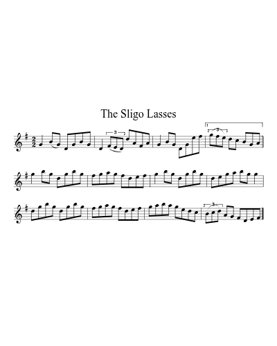 The Sligo lasses (Version 3) sheet music preview