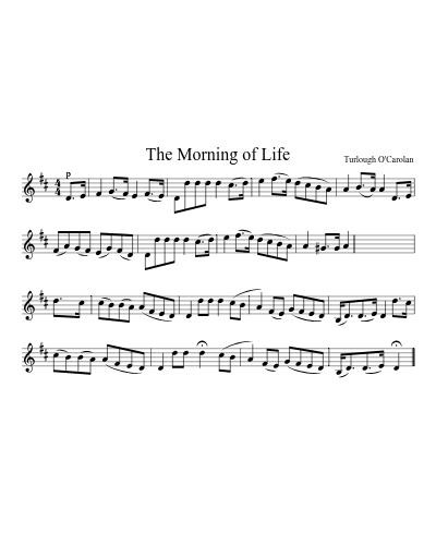 The Morning of Life sheet music preview