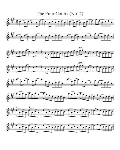 The Four Courts (No. 2) sheet music preview