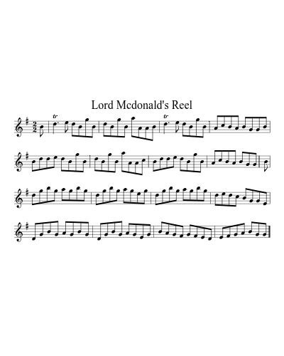 Lord McDonald's Reel (Version 2)