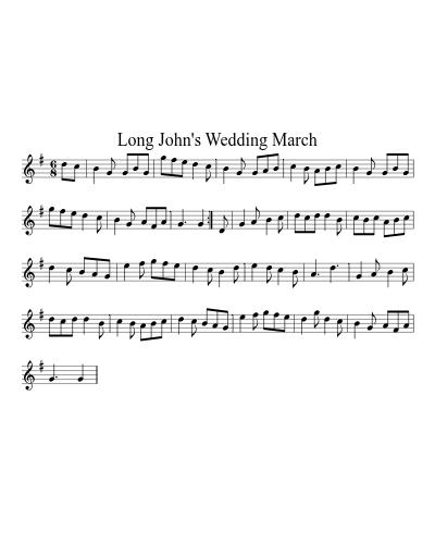 Long John's Wedding March