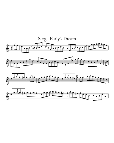 Sergt. Early's Dream