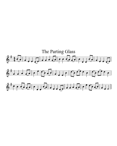 The Parting Glass (Version 2)