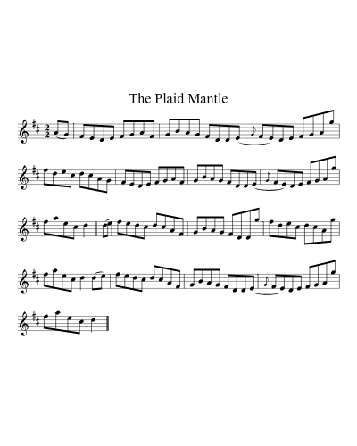 The Plaid Mantle (Version 2) sheet music preview