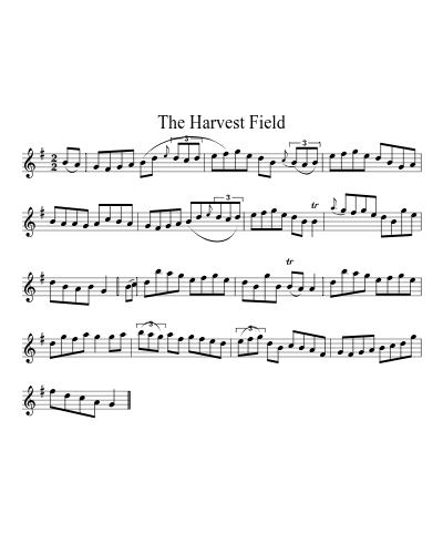 The Harvest Field (Version 2) sheet music preview