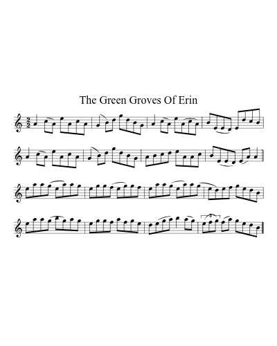 The green groves of Erin (Version 3)