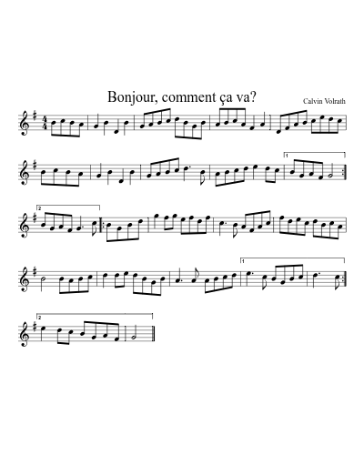 Bonjour, comment Ã§a va? preview