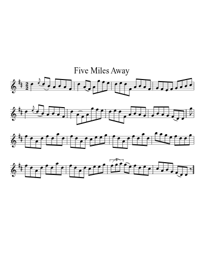 Five Miles Away (Version 2)