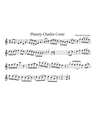 Planxty Charles Coote