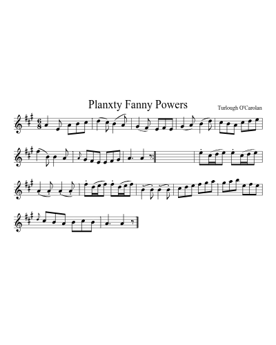 Planxty Fanny Powers (Version 2) sheet music preview