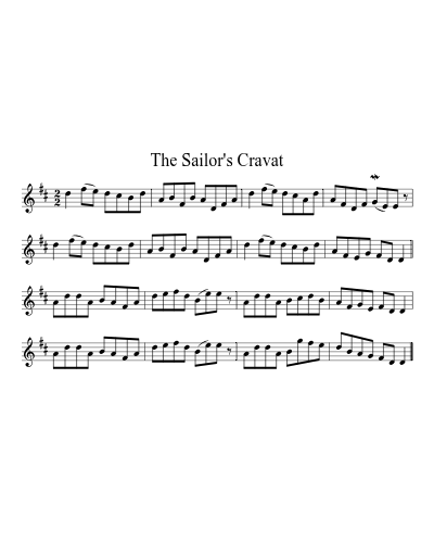 The Sailor's Cravat (Version 2) sheet music preview
