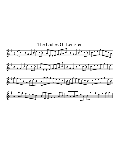The Ladies Of Leinster (Version 2) sheet music preview