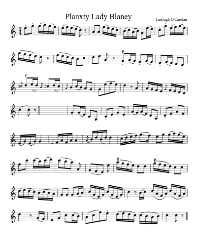 Planxty Lady Blaney