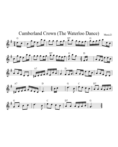 Cumberland Crown (The Waterloo Dance)