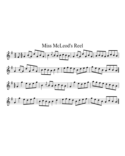 Miss McLeod's Reel (Version 4)