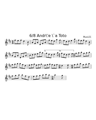 6/8 Andr\'e \`a Toto