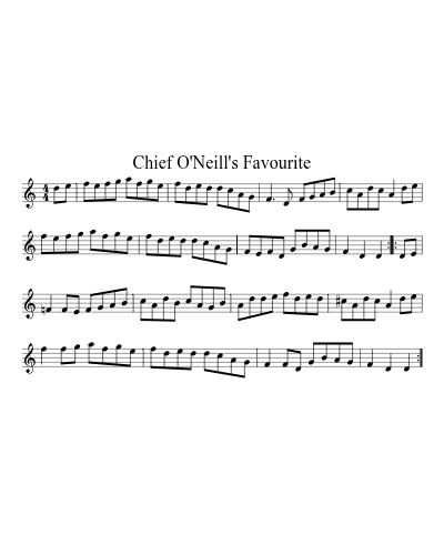 Chief O'Neill's Favourite
