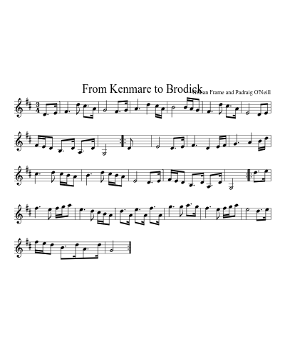 From Kenmare to Brodick