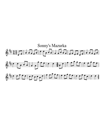 Sonny's Mazurka (Version 2)
