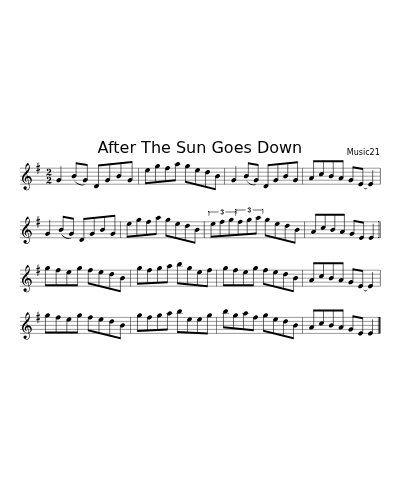 After The Sun Goes Down (Version 2)