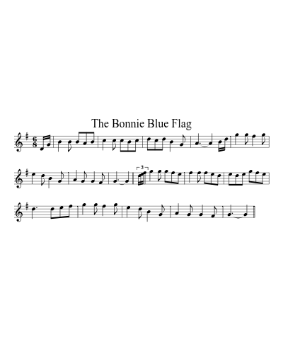 The Bonnie Blue Flag sheet music preview