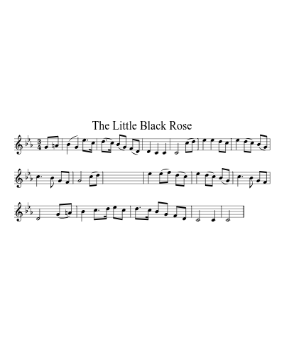 The Little Black Rose (Version 2) sheet music preview